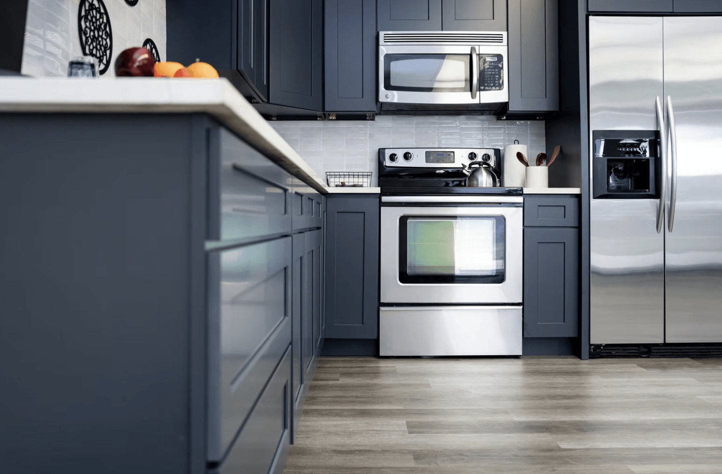 Cyber Grey Custom Kitchen Cabinets