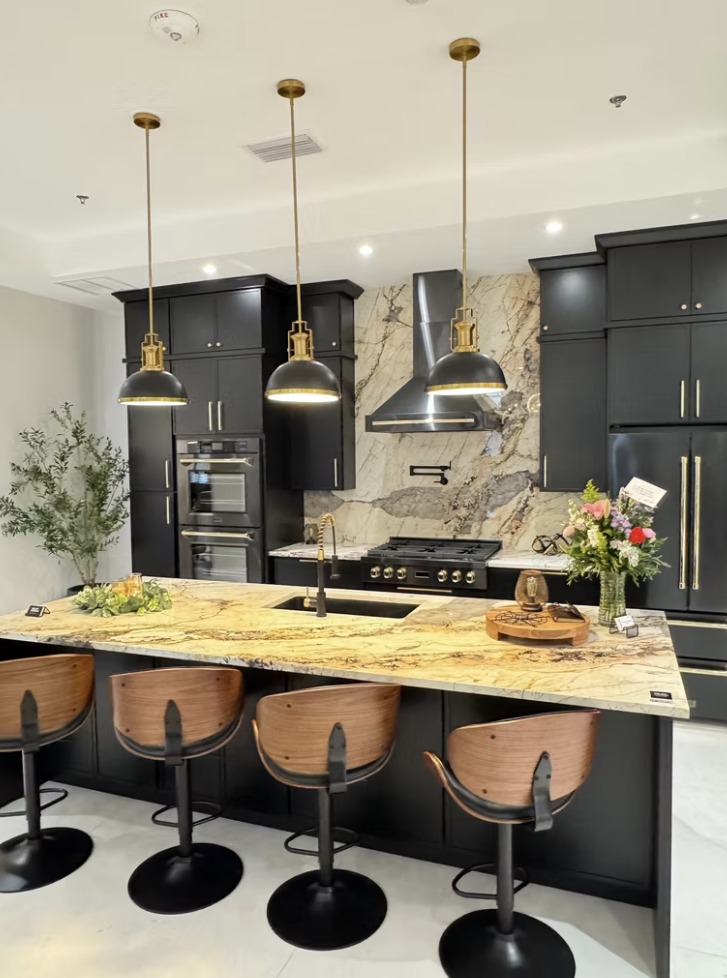 Slim Shaker Ebony Kitchen Island