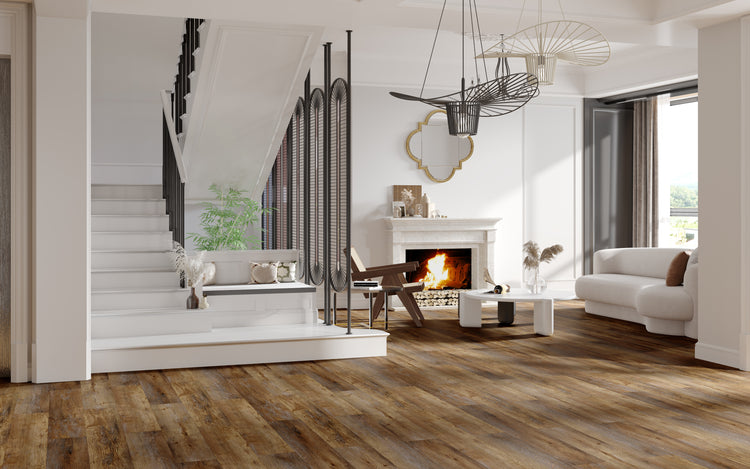 PU Premium waterproof WPC flooring in a finished room