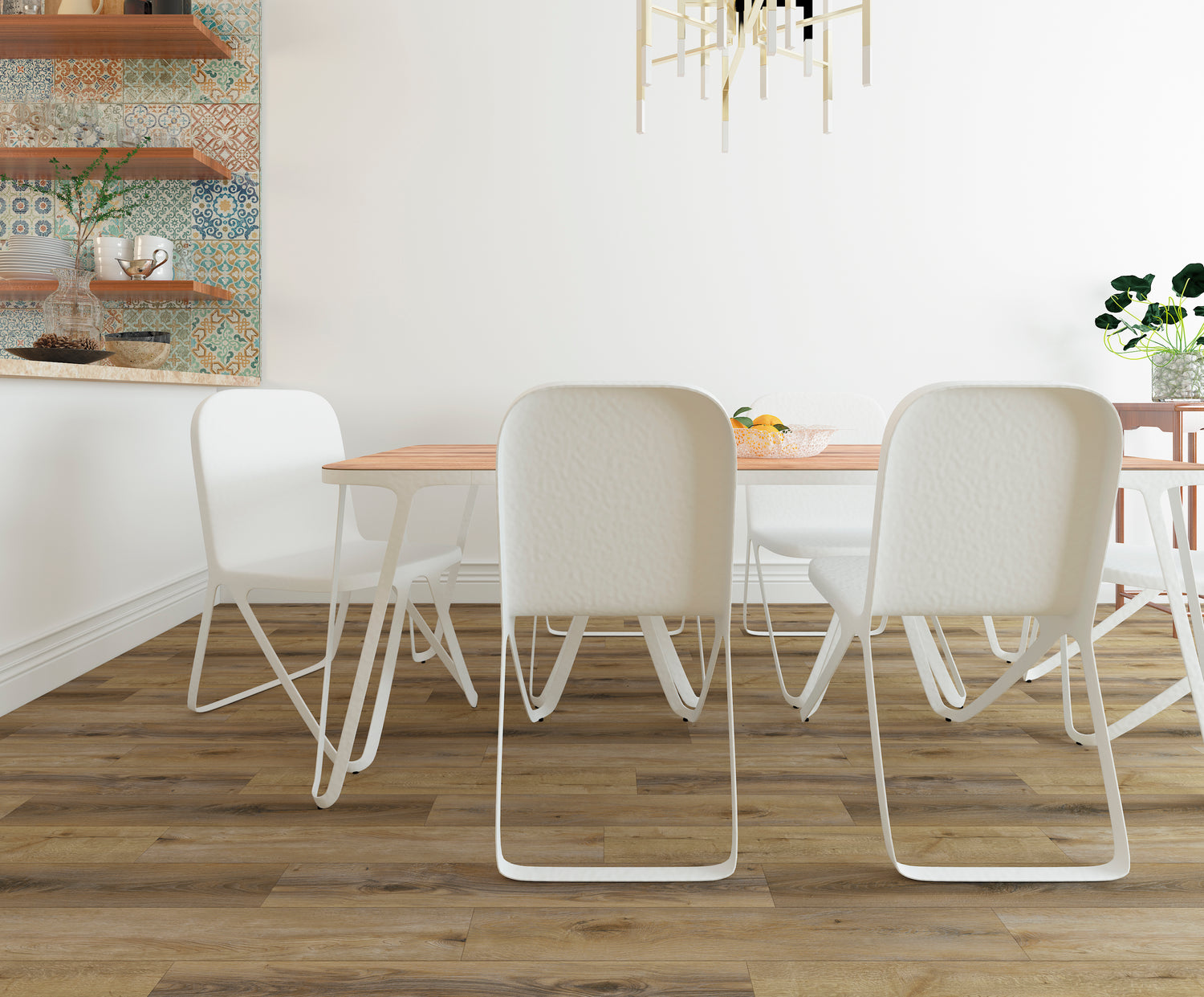 GD glue-down luxury vinyl plank flooring in a finished room