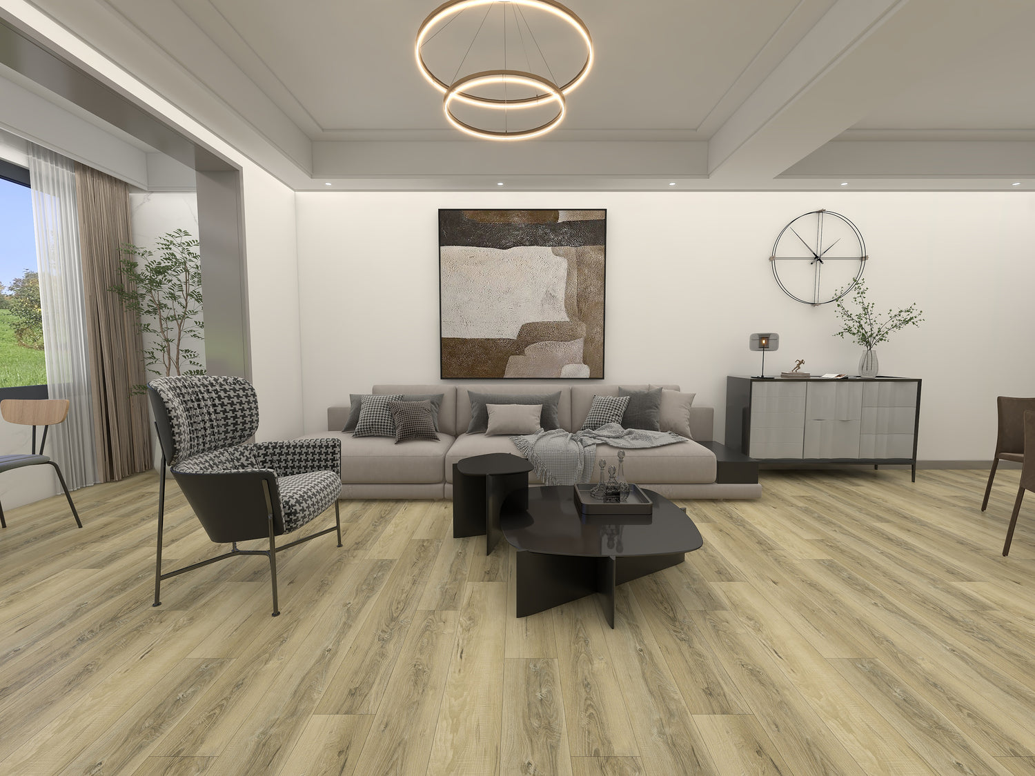SU Select USA rigid core vinyl plank flooring room scene