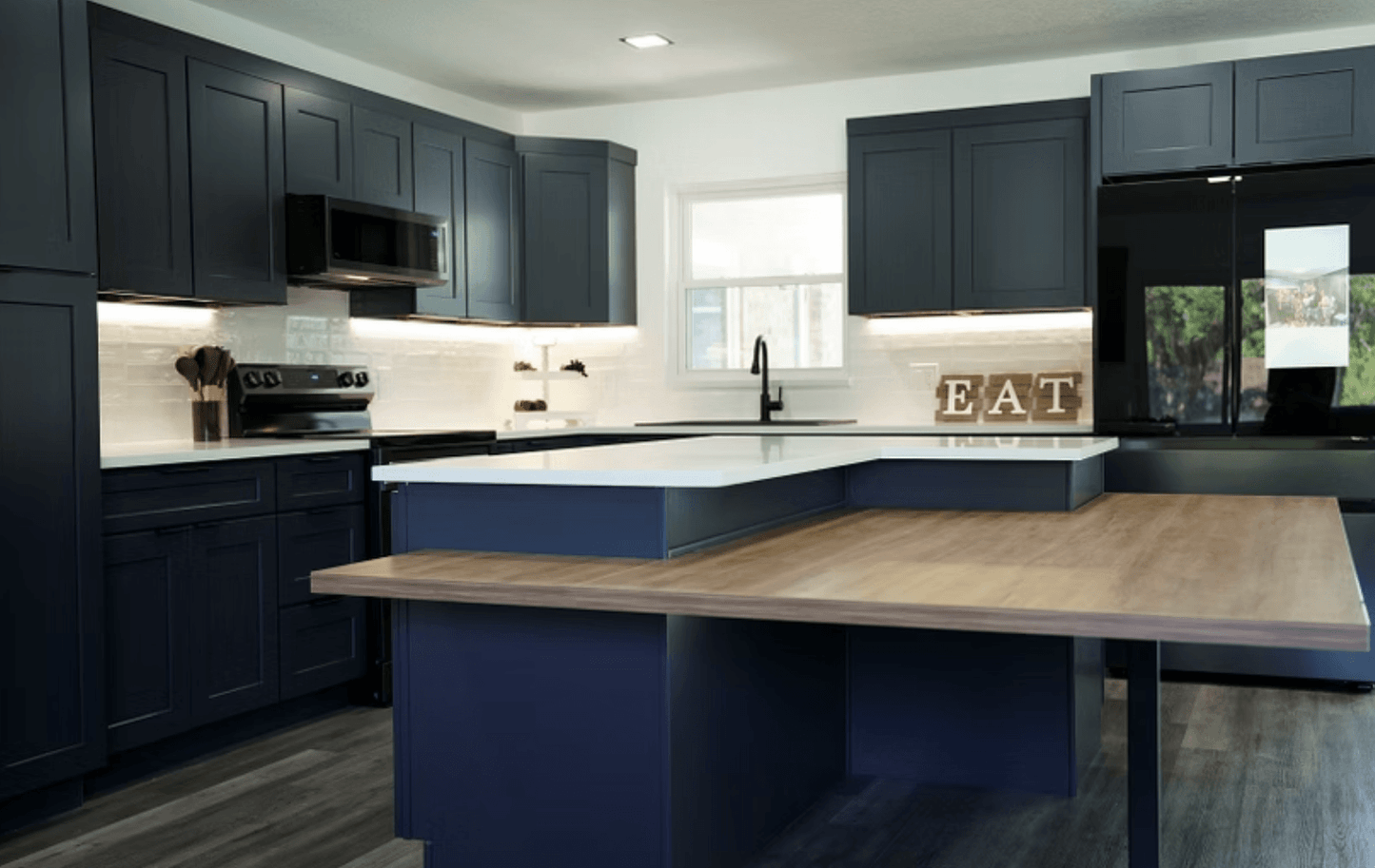 Cyber Grey Kitchen Island Cabinets