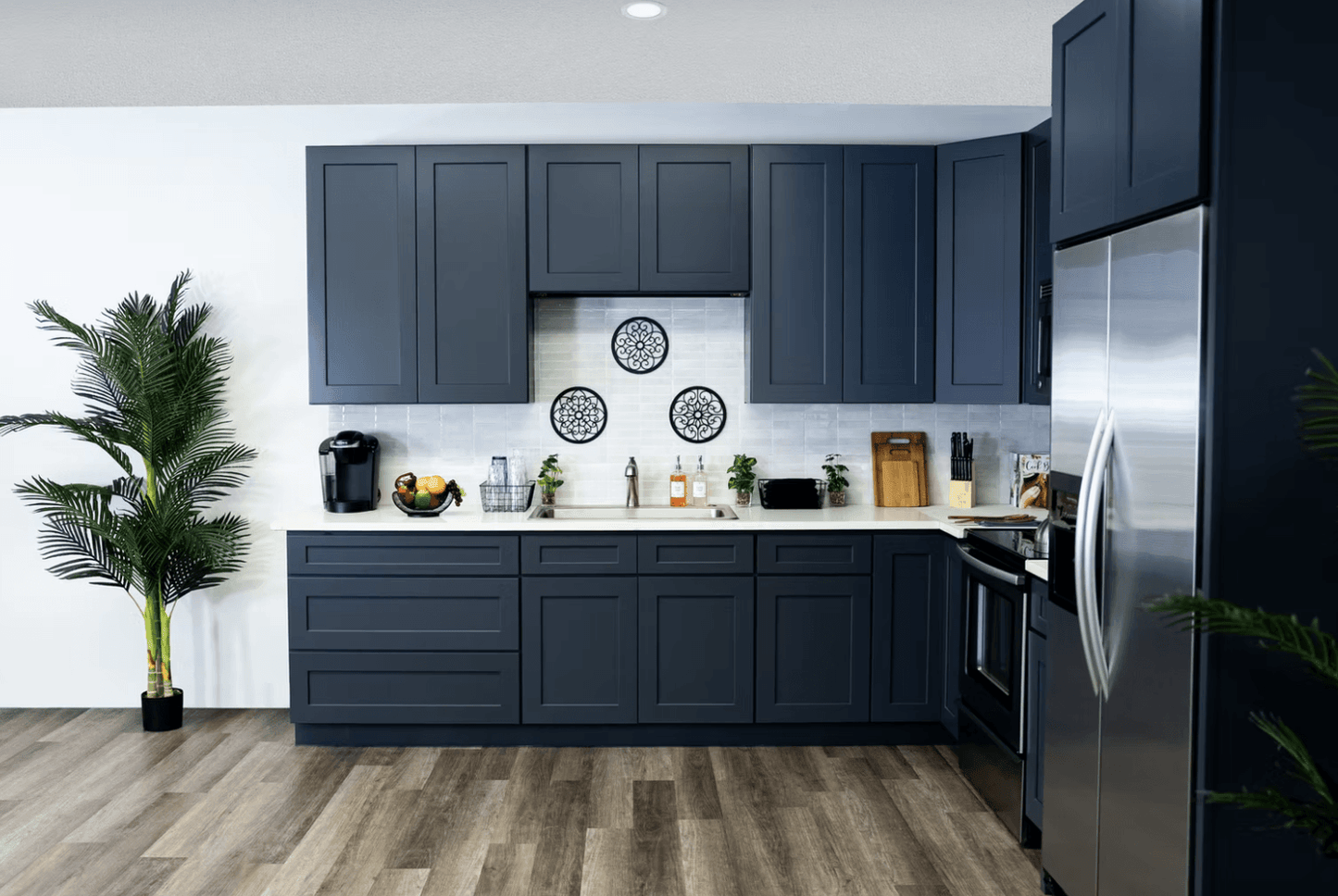 Cyber Grey Shaker Kitchen Cabinets