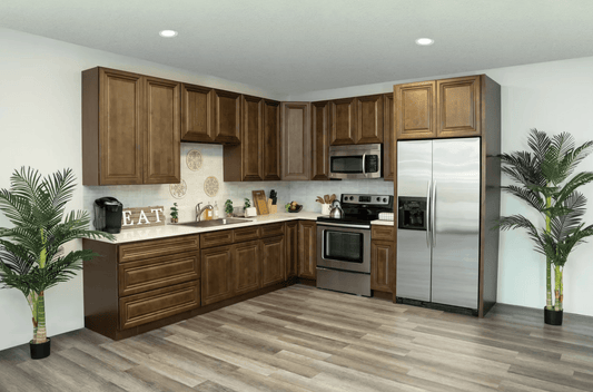 Dark Caramel Custom Kitchen Cabinets