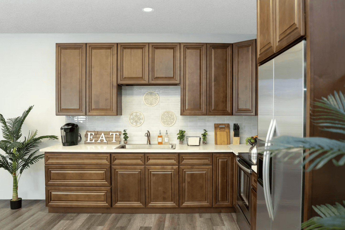 Dark Caramel Kitchen Cabinets - Joplin, MO