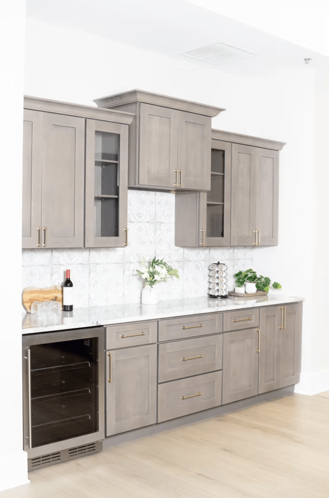 Driftwood Kitchen Island Cabinets