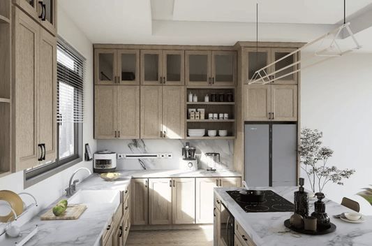 European White Oak Shaker Cabinets