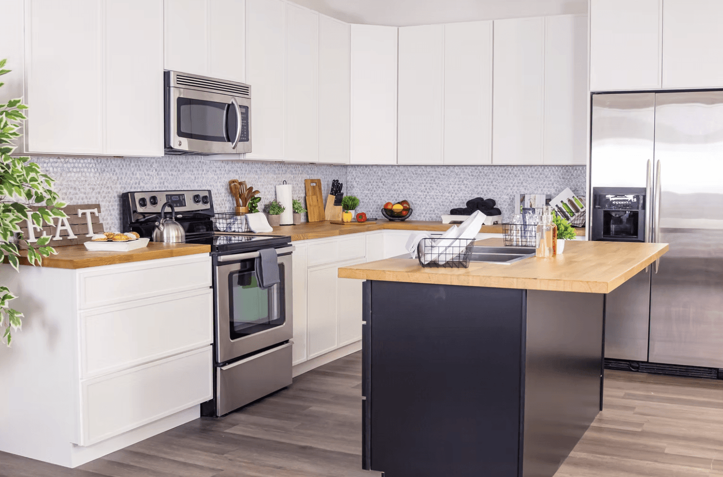 Slim Shaker Alabaster Kitchen Cabinets - Joplin, MO