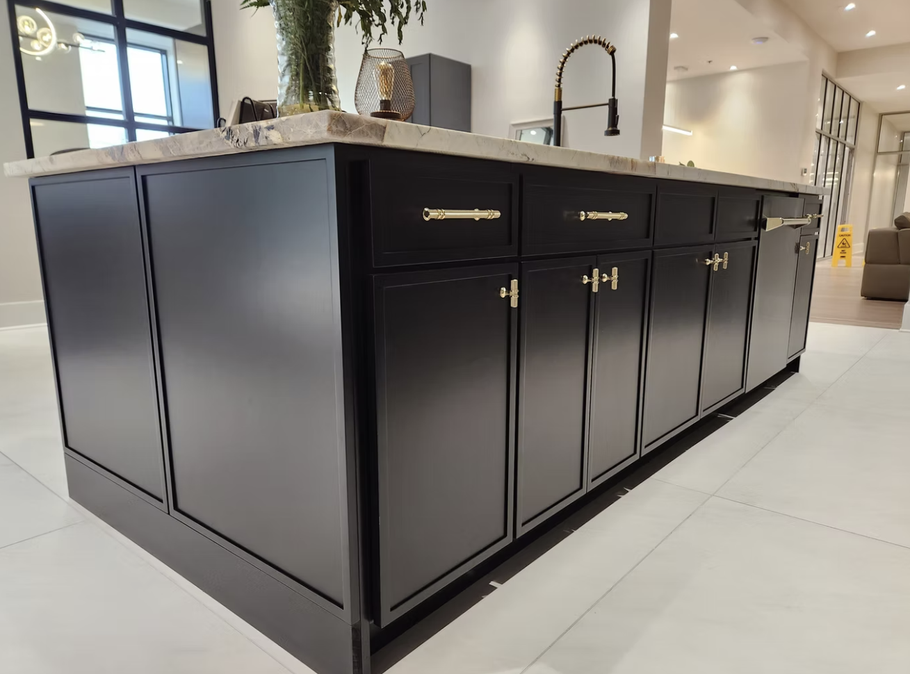 Slim Shaker Ebony Black Kitchen Remodel